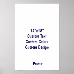 Ontwerp Je Eigen 12"x18" Mat Poster