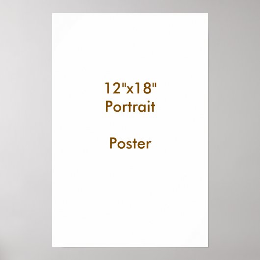 Ontwerp Je Eigen 12"x18" Poster (Voorkant)