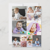 Ontwerp je eigen 13 fotocollage aankondiging (Voorkant)