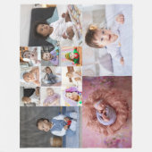 Ontwerp je eigen 13 fotocollage fleece deken (Voorkant)