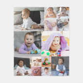 Ontwerp je eigen 13 fotocollage fleece deken (Voorkant)