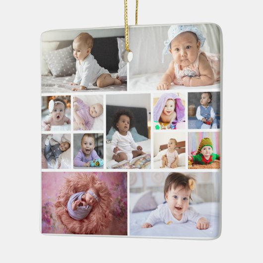 Ontwerp je eigen 13 fotocollage keramisch ornament (Links)