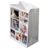 Ontwerp je eigen 13 fotocollage medium cadeauzakje (Achterkant Gekanteld)