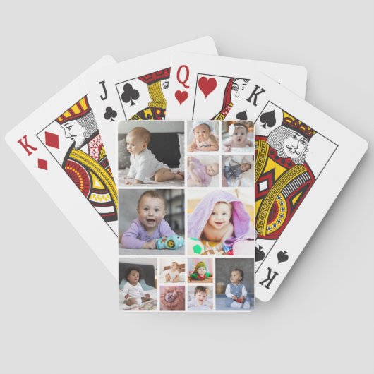 Ontwerp je eigen 13 fotocollage pokerkaarten (Achterkant)