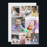 Ontwerp je eigen 14 foto collage feestdagenkaart<br><div class="desc">Personaliseer je eigen persoonlijke fotografie. Je kunt dit aangepaste product maken voor speciale gelegenheden zoals huwelijken,  verjaardagen,  Kerstmis,  feestdagen,  herdenkingen,  afstuderen,  jubilea en meer. Het kan ook worden gegeven als cadeau aan je beste vriend,  goede vriend,  familie en verwanten.</div>