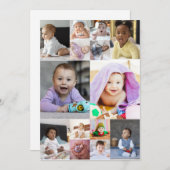 Ontwerp Je Eigen 14 Foto Collage Notitiekaartje (Voorkant / Achterkant)