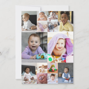 Ontwerp je eigen 14 fotocollage bedankkaart