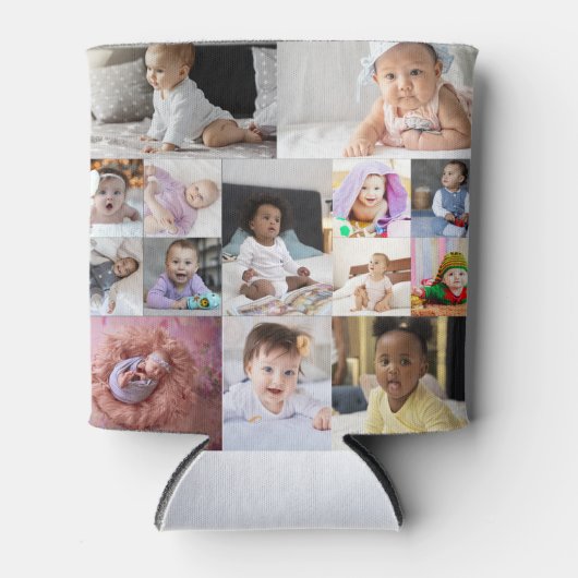 Ontwerp je eigen 14 fotocollage blikjeskoeler (Voorkant)