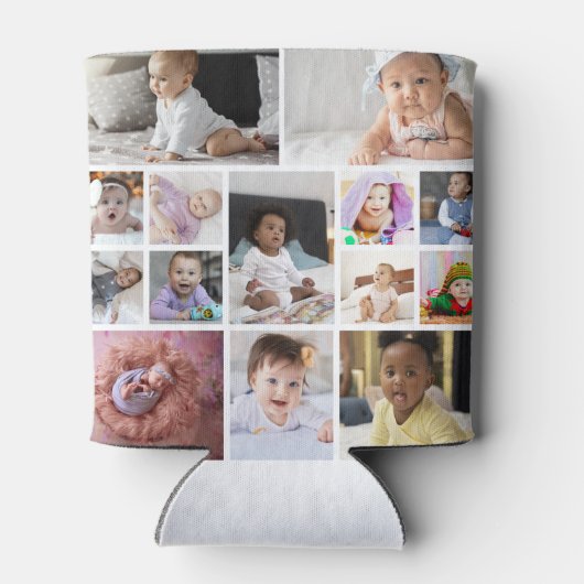 Ontwerp je eigen 14 fotocollage blikjeskoeler (Achterkant)