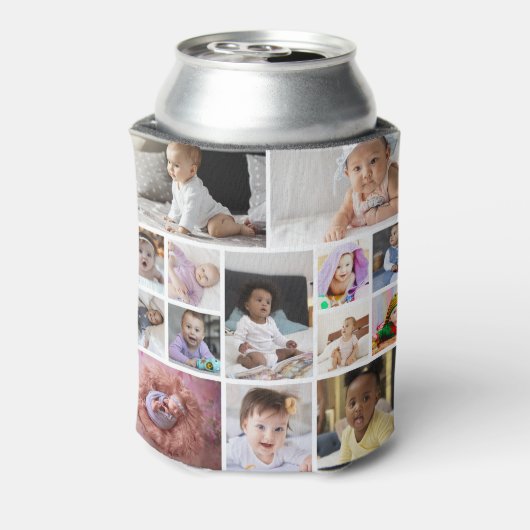 Ontwerp je eigen 14 fotocollage blikjeskoeler (Blikje Achterkant)