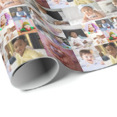 Ontwerp je eigen 14 fotocollage cadeaupapier (Rol Hoek)