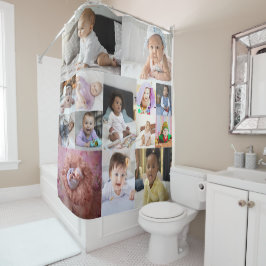 Ontwerp je eigen 14 fotocollage douchegordijn