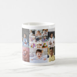 Ontwerp je eigen 14 fotocollage koffiemok