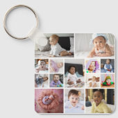 Ontwerp je eigen 14 fotocollage sleutelhanger (Voorkant)