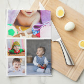 Ontwerp je eigen 14 fotocollage theedoek (Quarter Fold)