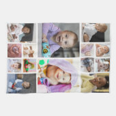 Ontwerp je eigen 14 fotocollage theedoek (Horizontaal)