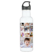 Ontwerp je eigen 14 fotocollage waterfles  (Voorkant)