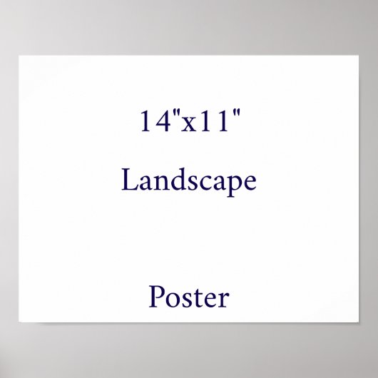 Ontwerp je eigen 14"x11" poster (Voorkant)