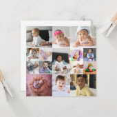 Ontwerp Je Eigen 15 Foto Collage Kaart (Voorkant / Achterkant in situ)