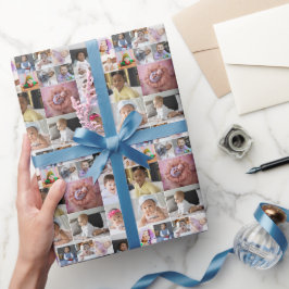 Ontwerp je eigen 15 fotocollage cadeaupapier