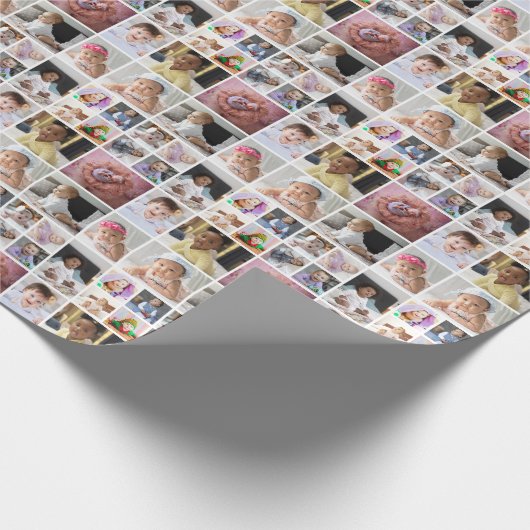 Ontwerp je eigen 15 fotocollage cadeaupapier (Hoek)