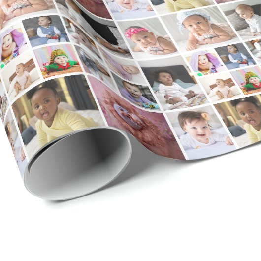 Ontwerp je eigen 15 fotocollage cadeaupapier (Rol Hoek)