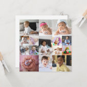 Ontwerp je eigen 15 fotocollage kaart (Voorkant / Achterkant in situ)