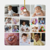 Ontwerp je eigen 15 fotocollage keramisch ornament (Achterkant)