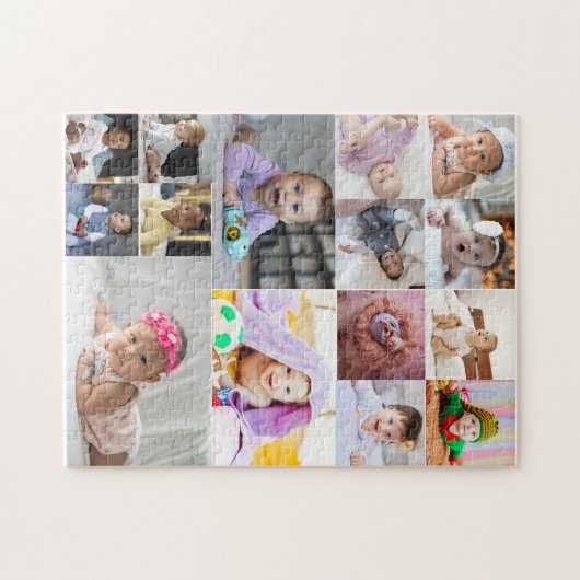 Ontwerp je eigen 15 fotocollage legpuzzel (Horizontaal)