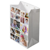 Ontwerp je eigen 15 fotocollage medium cadeauzakje (Voorkant Gekanteld)