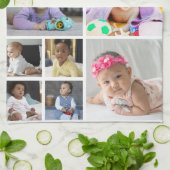 Ontwerp je eigen 15 fotocollage theedoek (Gevouwen)