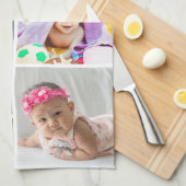 Ontwerp je eigen 15 fotocollage theedoek (Quarter Fold)