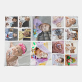 Ontwerp je eigen 15 fotocollage theedoek (Horizontaal)