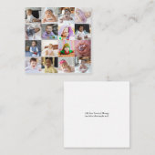 Ontwerp Je Eigen 16 Foto Collage Notitiekaartje (Voorkant / Achterkant)