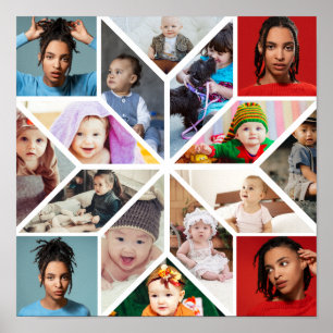 Ontwerp Je Eigen 16 Foto Collage Poster