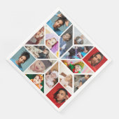 Ontwerp Je Eigen 16 Foto Collage Servet (Hoek)
