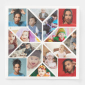 Ontwerp Je Eigen 16 Foto Collage Servet (Voorkant)