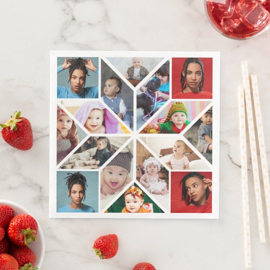 Ontwerp Je Eigen 16 Foto Collage Servet (Insitu)