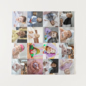 Ontwerp je eigen 16 foto collage wandkleed (Voorkant (horizontaal))