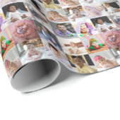 Ontwerp je eigen 16 fotocollage cadeaupapier (Rol Hoek)