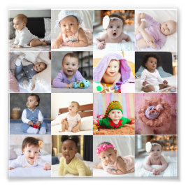 Ontwerp je eigen 16 fotocollage foto afdruk