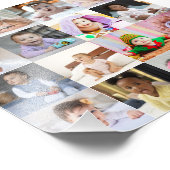 Ontwerp je eigen 16 fotocollage foto afdruk (Hoek)