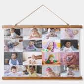 Ontwerp je eigen 16 fotocollage hangend wandkleed (Voorkant)