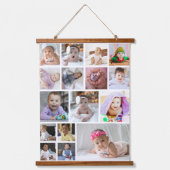 Ontwerp je eigen 16 fotocollage hangend wandkleed (Voorkant)