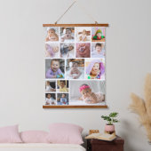Ontwerp je eigen 16 fotocollage hangend wandkleed (Slaapkamer)
