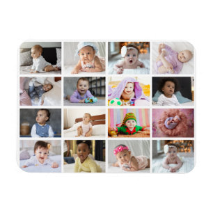Ontwerp je eigen 16 fotocollage magneet