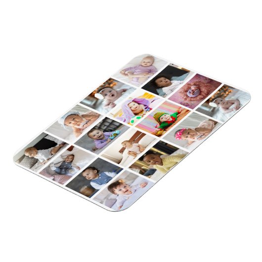 Ontwerp je eigen 16 fotocollage magneet (Linkerzijde)