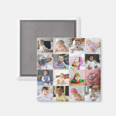 Ontwerp je eigen 16 fotocollage magneet (Voorkant / Achterkant)