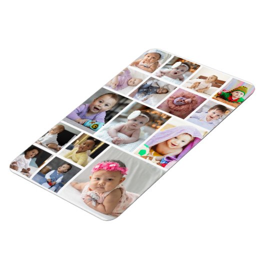 Ontwerp je eigen 16 fotocollage magneet (Linkerzijde)