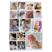 Ontwerp je eigen 16 fotocollage medium cadeauzakje (Achterkant)